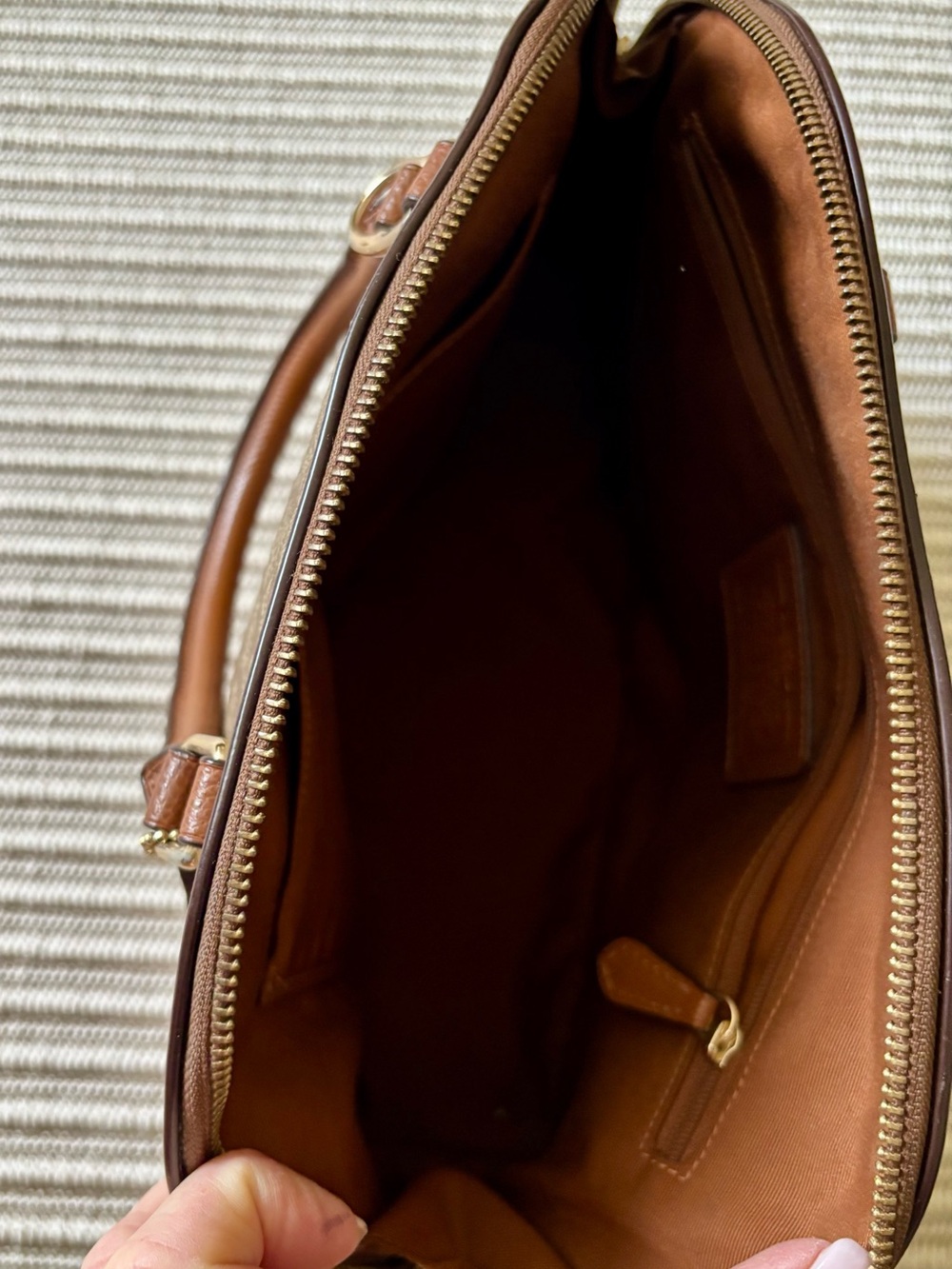 Coach Dome Sierra signature Brown Satchel - Picture 12 of 16